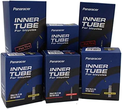 Panaracer Bicycle Tube, Schrader Valve, many different sizes, 35-48-60 mm valves, single or two pack