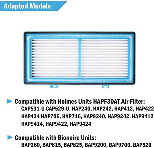 Post HEPA Filter Replacement for Holmes AER1, Part# HAPF300AH-U4R HAP242NUC