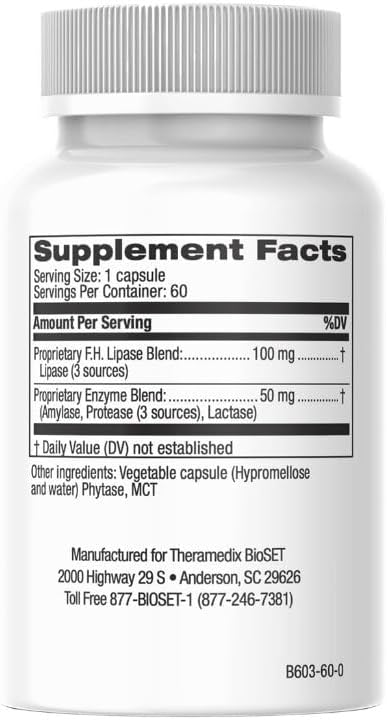 Theramedix - Fat High Lipase Digestion 60 caps (Formerly LPS)