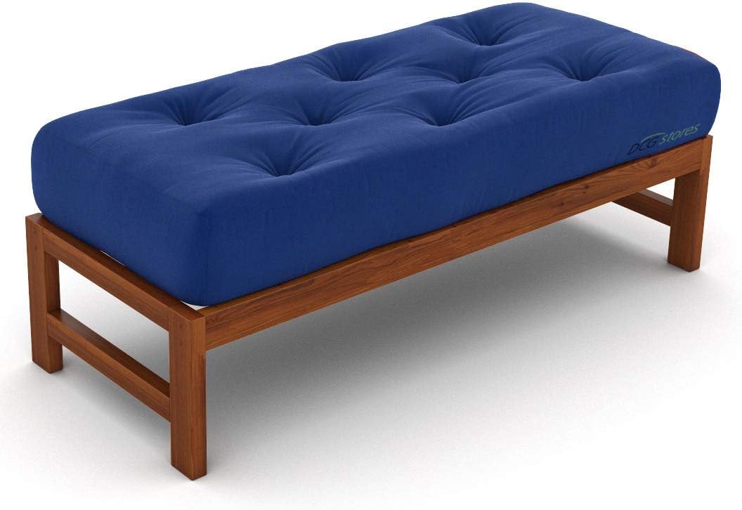 Nirvana Futons Plush, Comfortable 8-Inch Full Futon Mattress, Microfiber Fudge - Made in USA