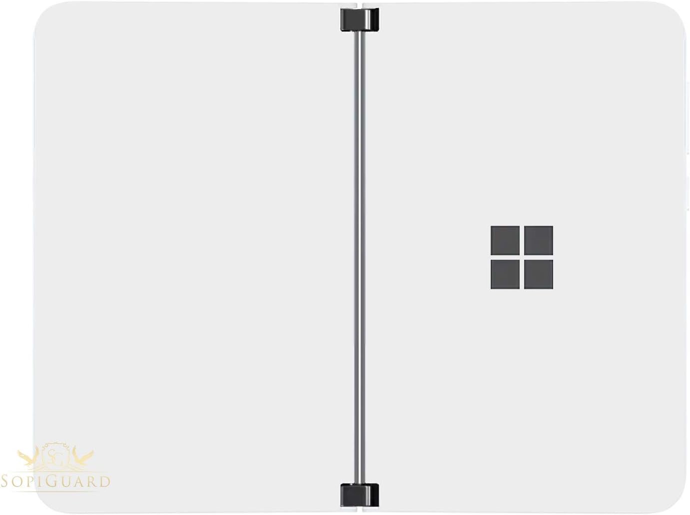 SopiGuard Sticker for Surface Duo Phone Edge-to-Edge Precision Vinyl Skin Wrap (Leather Textured)