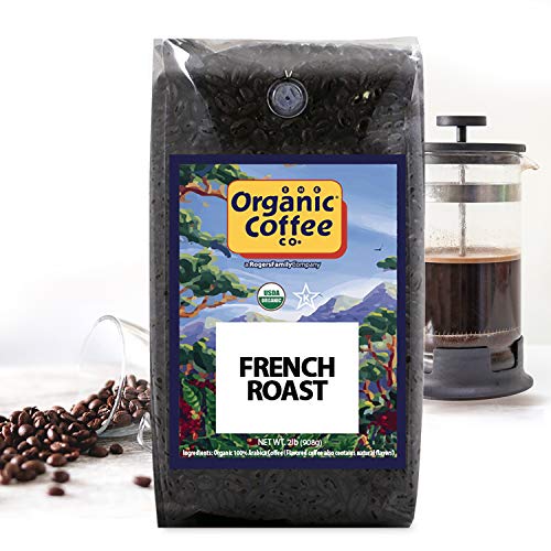 The Organic Coffee Co. French Roast Whole Bean Coffee, 2 lb bag
