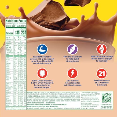 Carnation Breakfast Essentials High Protein Nutritional Powder Drink Mix