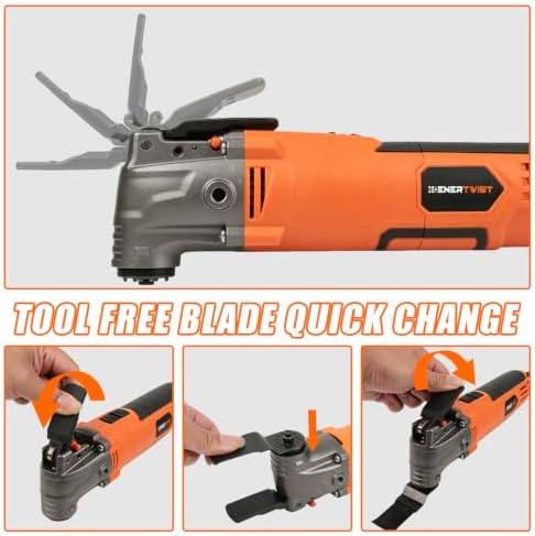 ENERTWIST 4.2 Amp Oscillating Multitool Kit with 31pcs Saw Accessories