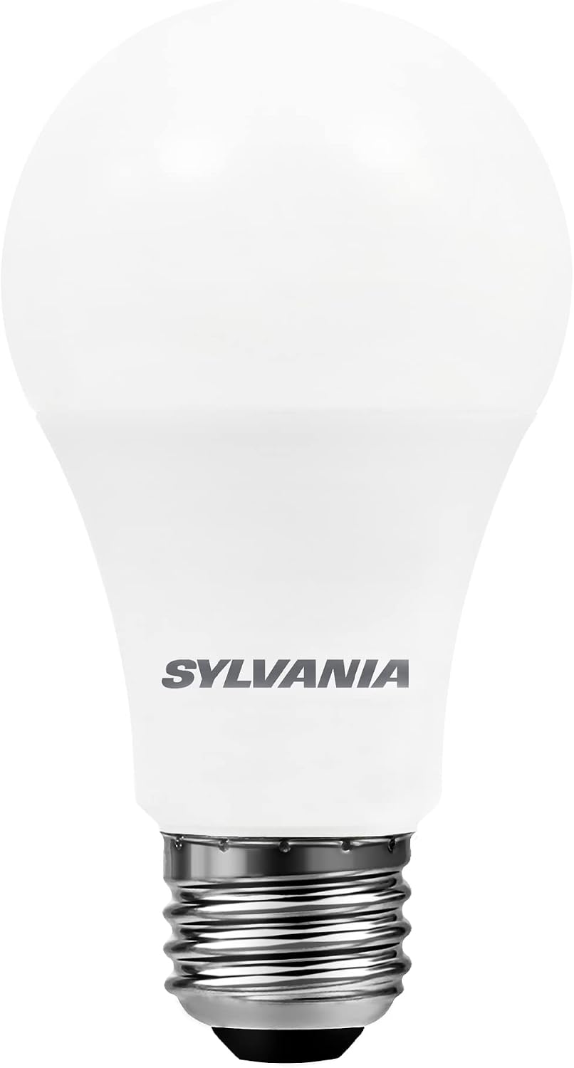Sylvania LED A19 Light Bulb, 100W = 14W, Non-Dimmable, Frosted Finish, 1500 Lumens, 2700K, Soft White - 4 Pack (78101)