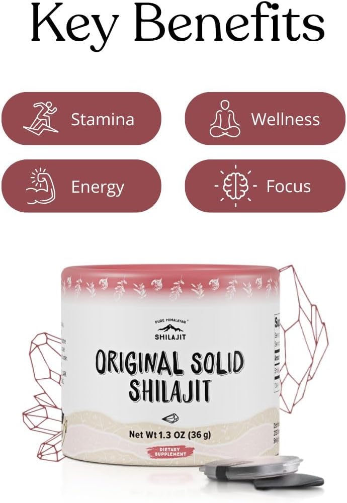 Pure Himalayan Shilajit | 100% Pure Natural Shilajit Grade A Max Potency 85+ Trace Minerals & Fulvic Acid | 3rd Party US Lab Tested | Altai Tablets
