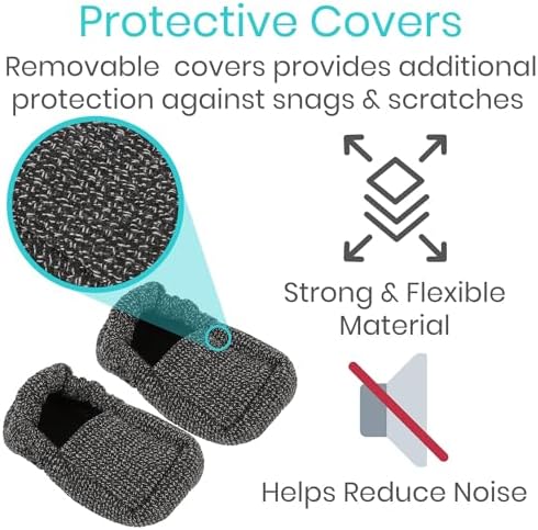 Vive Walker Ski Glide Covers 4 PCS - Accessories for Folding Walkers