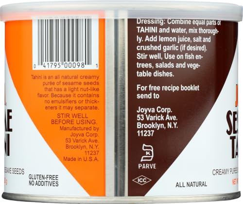 Joyva Sesame Tahini 15 Oz (Pack of 3)