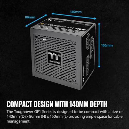 Thermaltake Toughpower GX2 80+ Gold 600W SLI/Crossfire Ready Continuous Power ATX 12V V2.4/EPS V2.92 Non Modular Power Supply 5 Year Warranty