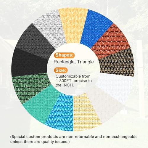 Artpuch Sun Shade Sail 16'X20' Sand Rectangle