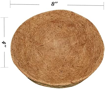16 Inch Coco Liner for Planters, 2PCS Round Replacement Plant Basket Liner, Coco Fiber for Hanging Basket