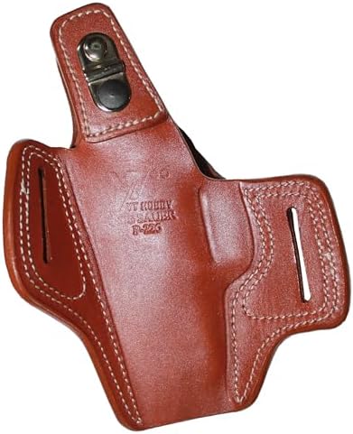 YT HOBBY Handmade Leather OWB Carry Two Slot Thumb Break Gun Holster for Sig P226