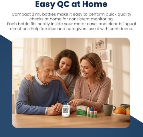 Glucose Control Solution Kit by On Call Express, Level 0, 1 & 2 for Blood Glucose Meters and Test Strips, Accuracy Check & Calibration Verification