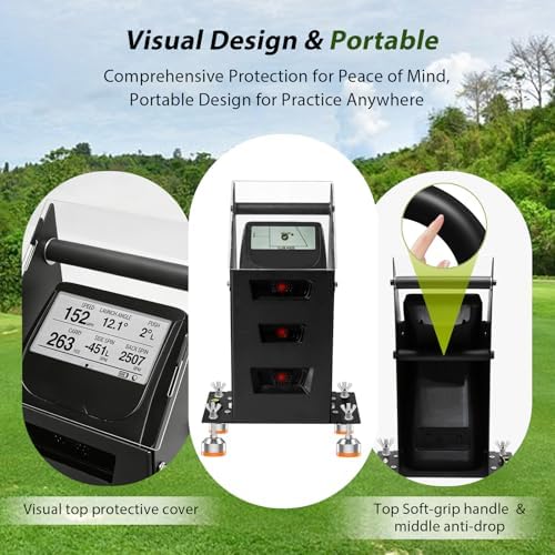 Case for Bushnell Launch Pro / for Foresight Golf Launch Monitor Simulator | Portable Metal Protective Case, Visual Golf Launch Monitor Shield