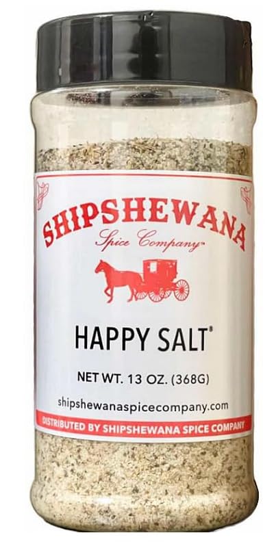 Shipshewana Spice Company Happy Salt 13 oz Bottle - Amish Cooking
