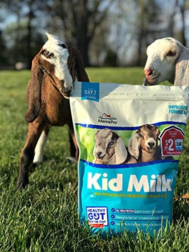 Manna Pro Goat Kid Milk Replacer with Opti-Gut, 4 lb Bag | High-Protein Milk Replacer, Opti-Gut Digestive Support, Easy-to-Mix Formula, Supports Healthy Kid Goat Growth