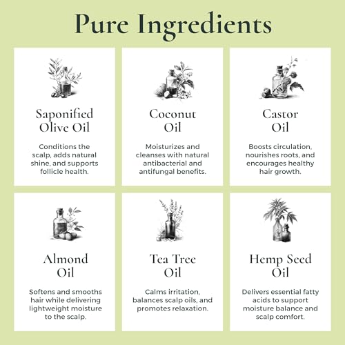 J.R.LIGGETT'S Tea Tree Shampoo Bar 3-Pack, Fragrance-Free, 3.5 oz | All-Natural Solid Hair Cleanser