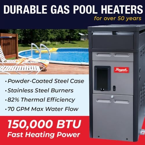Raypak 014786-156A Propane Gas Pool Heater 150K BTU for 0-1999ft Elevation