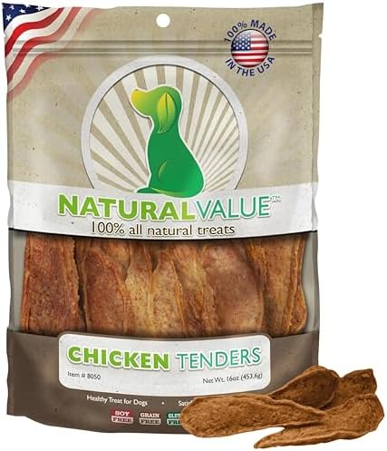 Loving Pets Natural Value Beef Sticks - Soft Jerky Dog Treats for Large & Small Breeds - Healthy Gluten, Wheat, Soy & Grain Free Pet Treats for Dogs