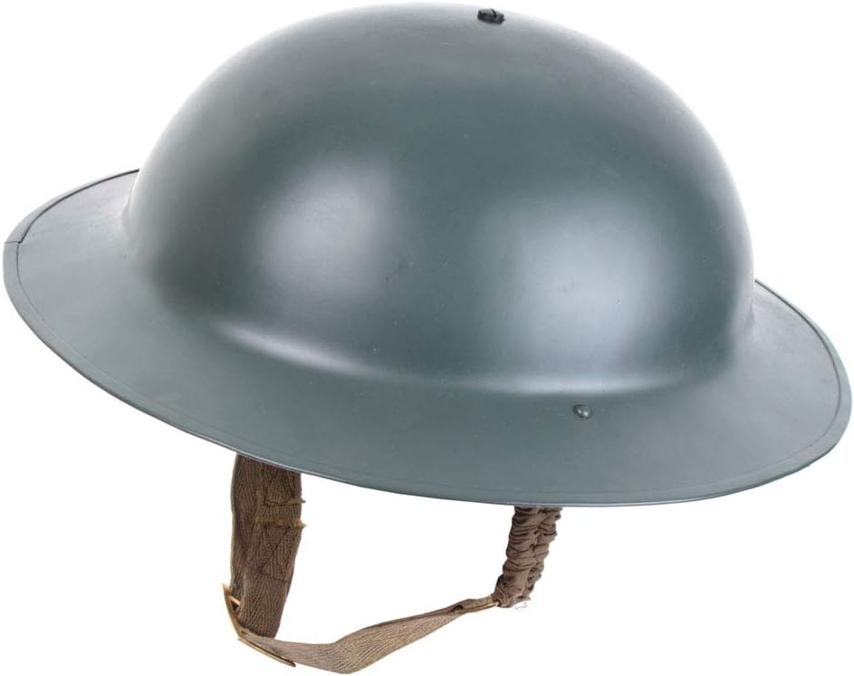 Epic Militaria Reproduction WW2 British Army Brodie Helmet with Chinstrap - Tommy/Doughboy Tin Hat