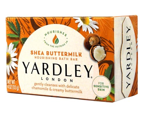Yardley Shea Buttermilk Bath Bar 4oz 4 Pack