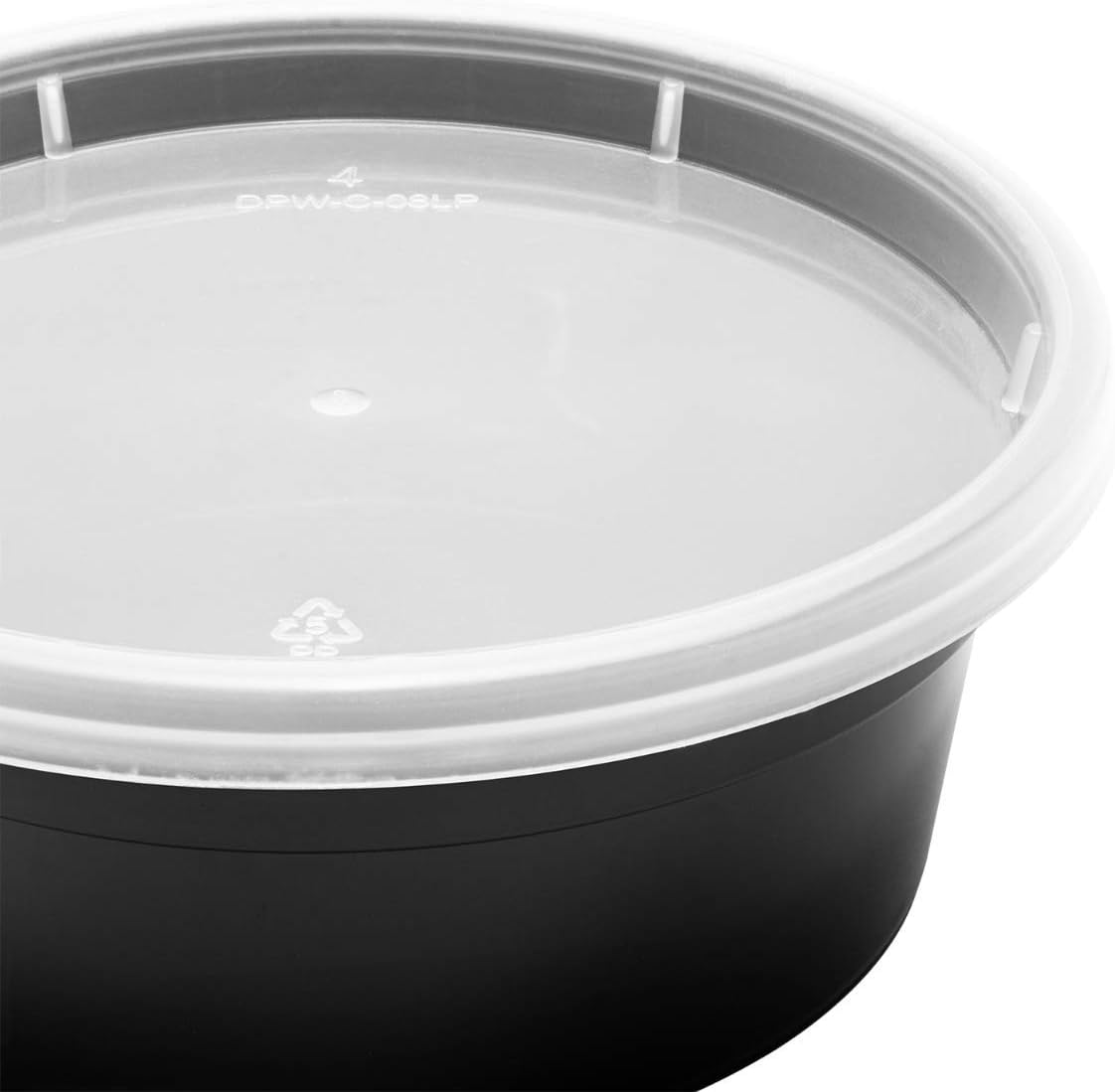 Karat [32oz - 240 ct] Clear PP Injection Molded Round Deli Containers with Lids (FP-IMDC32-PP)