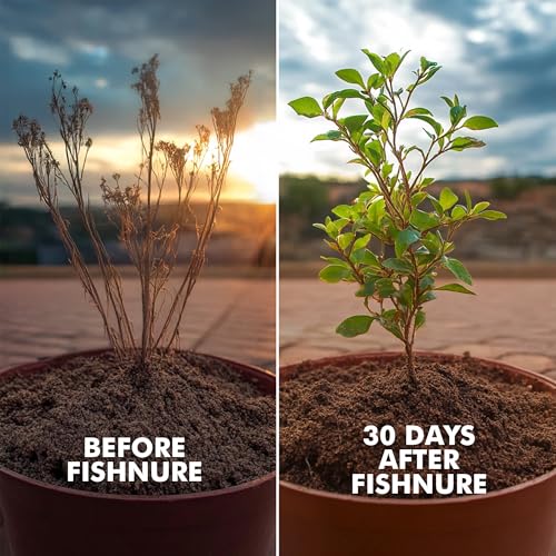 Fishnure - Humus Fish Compost Fertilizer for Indoor Plants, Outdoor Houseplant Fertilizer Supports Natural Production of Plant Food for Houseplants