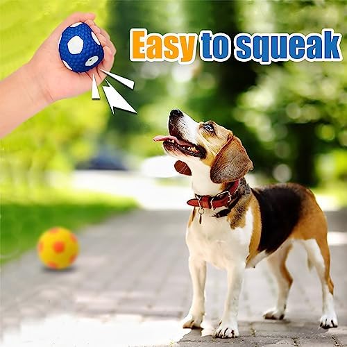 Soft Squeaky Dog Balls for Medium Dogs and Small Breeds, 2.56" 3pcs