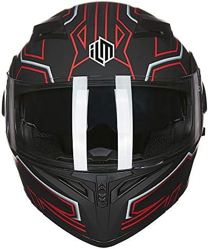 ILM Motorcycle Dual Visor Flip up Modular Full Face Helmet DOT Model 902/902L