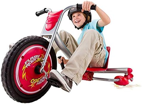 Razor FlashRider 360 Caster Trike for Kids Ages 6+ - Replaceable Spark cartridges, Lightweight, MX Style Handlebars