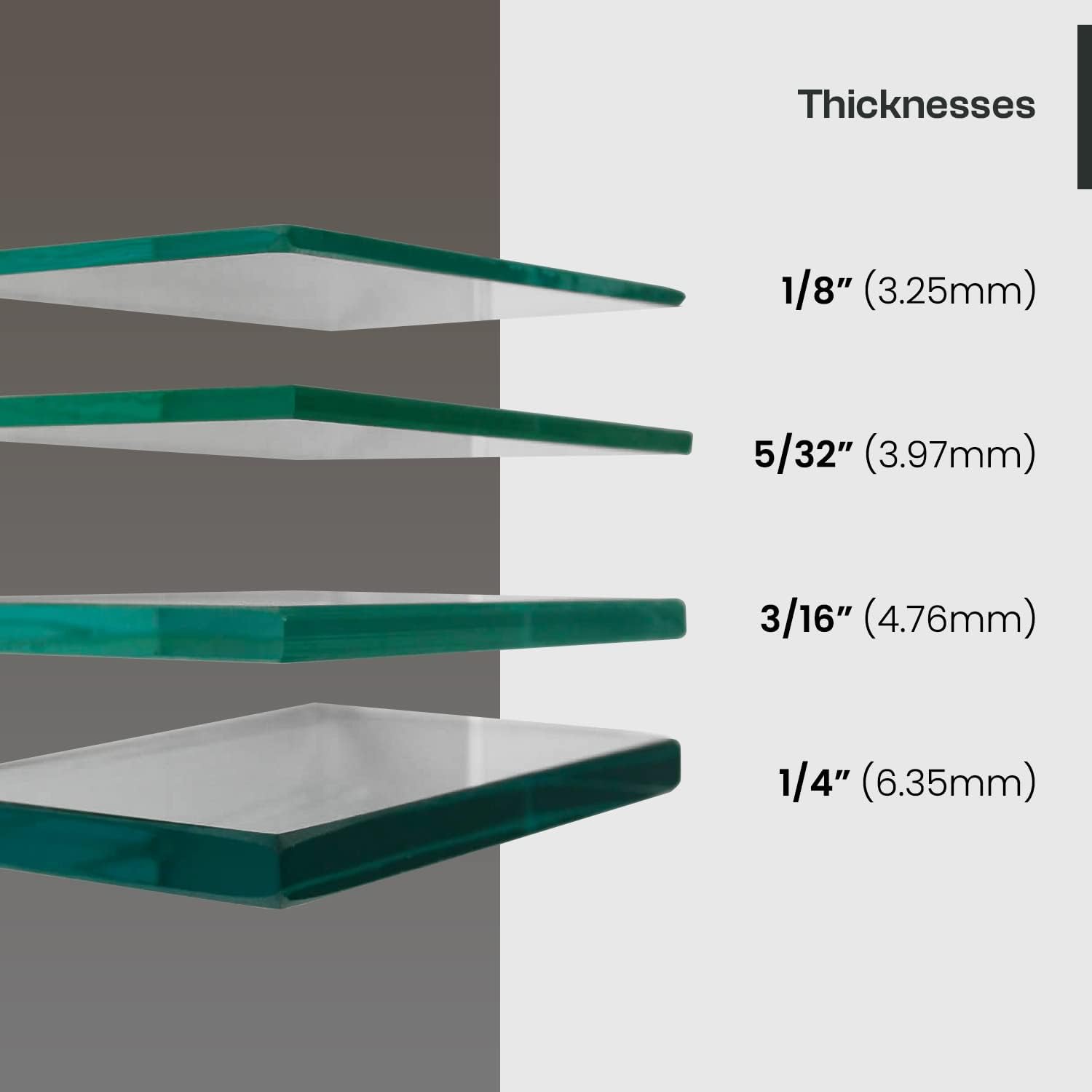 Fab Glass and Mirror Glass Shelf 8" X 30" Clear