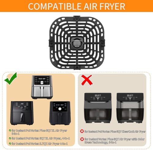 GXF Air Fryer Grill Pan for Instant Pot Vortex Plus 6 in 1 5.7QT 6 QT Gourmia GAF735 6 QT Air Fryer