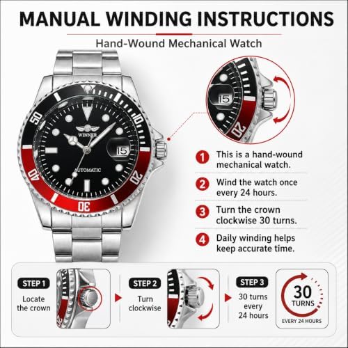 MASTOP Mens Automatic Mechanical Watches Stainless Steel Waterproof Luxury Watch for Men Reloj Automático para Hombre