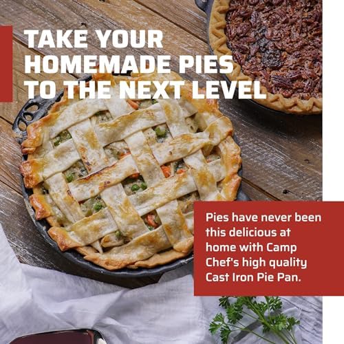 Camp Chef True Seasoned Cast Iron Pie Pan 10"