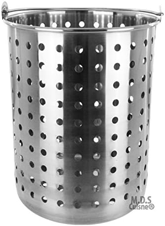 Pot Strainer Basket 36QT Heavy Commercial Stainless Steel Duty Outdoor Stockpot