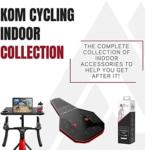 KOM Cycling Indoor Trainer Front Wheel Riser Block - 3 Different Heights Creating The Perfect Block for All Trainers Including Cyclops, Wahoo, and Kinetic