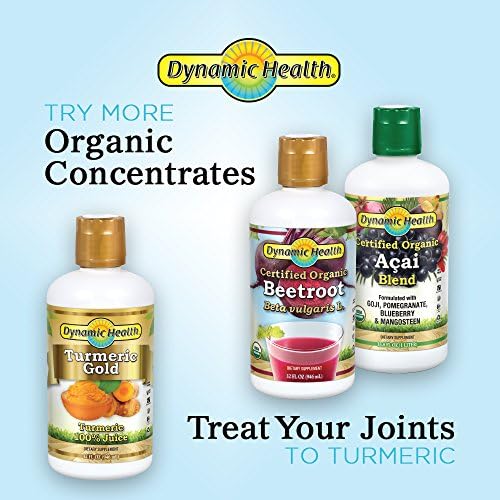 Dynamic Health 100% Pure Organic Certified Tart Cherry Juice Concentrate, 16-Ounce (Packaging May Vary)