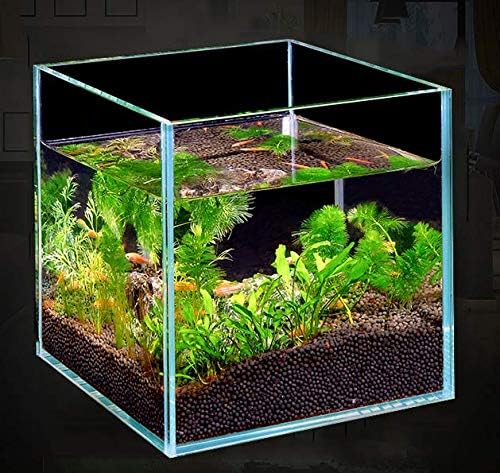 9.5 Gal Rimless Low Iron Glass Aquarium Tank, (17.7" L × 11" W × 11.8" H/ 45cm x 28cm x 30cm), 5mm Thickness Standard Jointed