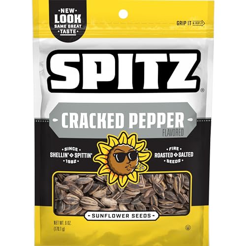 Spitz Sunflower Seeds, Salted, 6 Ounce (Pack of 9)