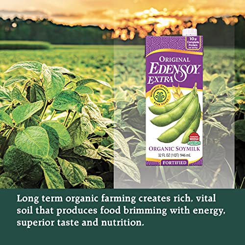 Eden Organic Original Edensoy Soymilk Extra, 32 oz (Pack of 6)