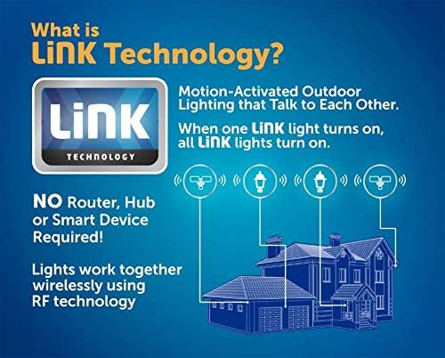 Heath/Zenith HZ-5835-BZ-H 180 Degree Motion Activated LED Security Light with Link Technology