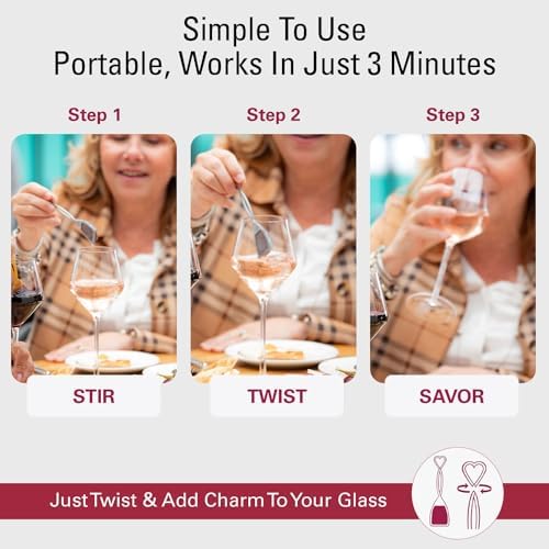 PureWine The Wand Wine Purifier, Removes Histamines & Sulfites - 8 Wands | Wine Wand Filters Before You Drink; Remove Sulfites & Histamines; Helps Wine Allergies & Headaches. Purifies 3 glasses/wand
