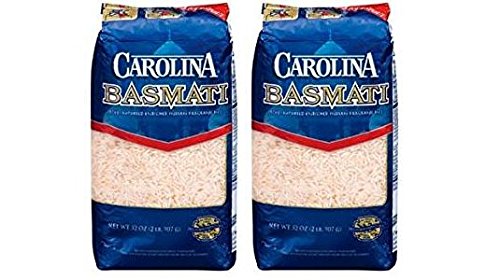 Carolina Naturally Fragrant Basmati Rice (Pack of 2) 2lb Bags