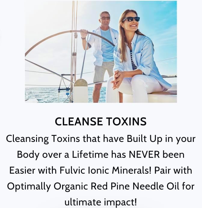 Optimally Organic Water Extracted Fulvic Ionic Minerals X200 - Patented BioActive Fulvic Acid, Humic Acid, Trace Minerals