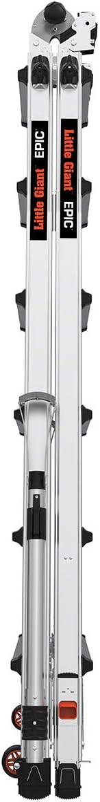 Little Giant Ladders, Epic, M26, 26 ft, Multi-Position Ladder, Aluminum, Type 1A, 300 lbs weight rating, (16826-818)