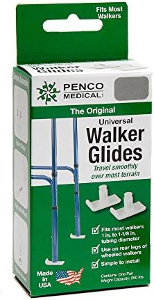 Penco Medical Universal Walker Glides - Silver Gray - 1 Pair