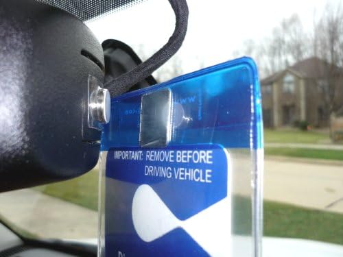 2 MirorTag Bronze Tag Holders Easily Display & Put Away a Handicap Parking Placard. Magnetically snap Your Tag On & Off to Magnet adhered Behind