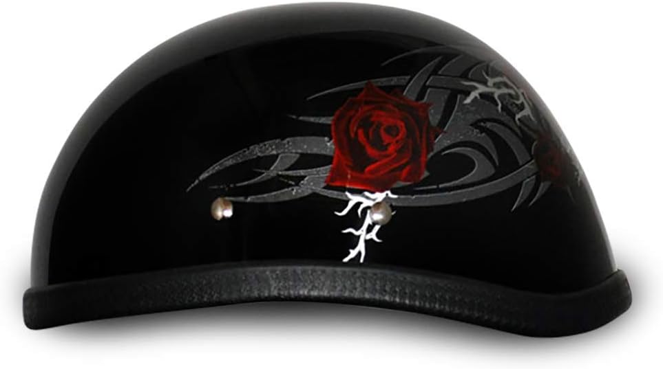 Daytona Helmets Graphics Bicycle Helmets for Men - Novelty Half Helmet with Breathable Liner - Retro Skull Cap – Eagle Headgear with Head Wrap