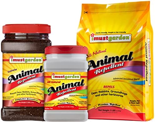 I Must Garden Deer/Rabbit/Groundhog Repellent: All-Weather, Natural - 5lb | All-Weather, Natural