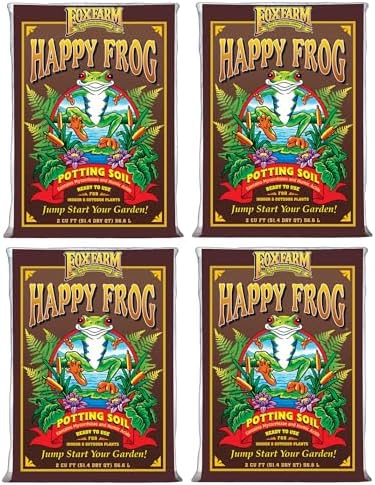 FoxFarm Happy Frog Potting Soil, 2cu ft (Pack of 2) - for Indoor/Outdoor Container Plants - Contains Mycorrhizae and Humic Acids